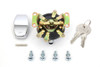 Volt Tech #72648 - Fat Bob Ignition Switch with 6 Terminals Chrome
