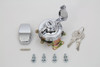 Volt Tech #72648 - Fat Bob Ignition Switch with 6 Terminals Chrome