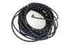 Volt Tech #40272 - Black 25' Cloth Covered Wire with White Tracer