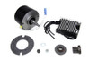 Volt Tech - Black 12 Volt Alternator Generator Conversion Kit