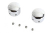 Colony - Domed Front Axle Cover Set Chrome Plated