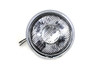 Wyatt Gatling #B-5517 - Chrome Replica 7 inch Round Headlamp 6 Volt