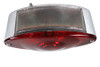 Wyatt Gatling #71730B - Chrome Tail Lamp Cateye Style