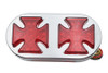 Wyatt Gatling #12-0092R - Chrome Maltese Tail Lamp