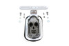 Wyatt Gatling #12-0090KC - Skull Face Tombstone Tail Lamp Clear Lens