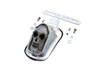 Wyatt Gatling #12-0090KC - Skull Face Tombstone Tail Lamp Clear Lens