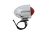 Wyatt Gatling #20-6505A - Chrome Bullet Red Marker Lamp Dual Filament