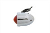Wyatt Gatling #20-6505A - Chrome Bullet Red Marker Lamp Dual Filament