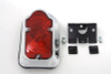 Wyatt Gatling #08046 - Chrome Tombstone Tail Lamp Assembly Bulb Type