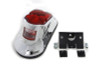 Wyatt Gatling #08046 - Chrome Tombstone Tail Lamp Assembly Bulb Type