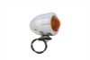 Wyatt Gatling #62005 - Chrome Bullet Marker Lamp Amber Single Filament