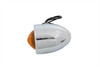 Wyatt Gatling #62005 - Chrome Bullet Marker Lamp Amber Single Filament