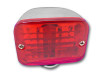 Wyatt Gatling #12-6027 - Chrome Tour Marker Lamp Set with Red Lens