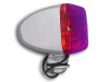 Wyatt Gatling #12-6027 - Chrome Tour Marker Lamp Set with Red Lens