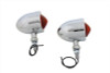 Wyatt Gatling #20-6505BL - Chrome Red Marker Lamp Set With Single Stem