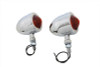 Wyatt Gatling #20-6505BL - Chrome Red Marker Lamp Set With Single Stem