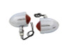 Wyatt Gatling #20-6505AL - Chrome Red Marker Lamp Set