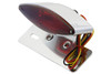 Wyatt Gatling #20-6588 - Chrome Snake Eye Fender Mount Tail Lamp Kit