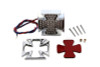 Wyatt Gatling #76182A - Chrome Billet Maltese Style Tail Lamp