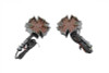 Wyatt Gatling #76315S4 - Fireman Cross Turn Signal Set Short Stud Type