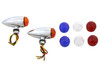 Wyatt Gatling #20-6589SLEDK - Mini Amber LED Bullet Lens Marker Lamp Set