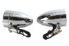 Wyatt Gatling #20-6054 - Chrome Torpedo Marker Lamp Set with Clear Lens