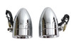Wyatt Gatling #20-6054 - Chrome Torpedo Marker Lamp Set with Clear Lens