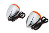 Wyatt Gatling #20-6578 - Chrome Torpedo Style Rear Turn Signal Set