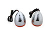 Wyatt Gatling #20-6578 - Chrome Torpedo Style Rear Turn Signal Set
