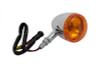 Wyatt Gatling #20-6579E - Chrome Front Torpedo Style Turn Signal
