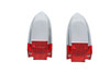 Wyatt Gatling #20-6576RA - Red Lens with Amber LED Marker Lamp Set