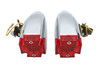 Wyatt Gatling #20-6576RA - Red Lens with Amber LED Marker Lamp Set