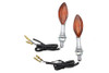 Wyatt Gatling #12-6138C - Chrome Eagle Eye Amber Marker Lamp Set