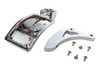 V-Twin - Chrome Curved Maltese Style Tail Lamp Kit