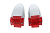 Wyatt Gatling #20-6576 - Maltese Red Lens and LED Marker Lamp Set