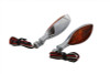 Wyatt Gatling #12-6140DA - Chrome Eagle Eye Amber Marker Lamp Set