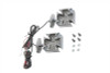 V-Twin #76363 - Chrome Turn Signal Set Maltese Red LED
