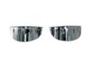 Wyatt Gatling #75312V - Chrome 4-1/2 inch Glide Spotlamp Visor Set