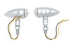 Wyatt Gatling #L22-6689SCLED - Mini LED Bullet Clear Lens Marker Lamp Set
