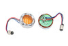 Wyatt Gatling #77924A - Chrome LED Turn Signal Bezel with Amber Lens
