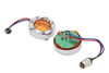 Wyatt Gatling #77924A - Chrome LED Turn Signal Bezel with Amber Lens
