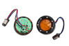 Wyatt Gatling #77925A - Black LED Turn Signal Bezel with Amber Lens