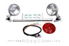 V-Twin - Chrome Spring Fork Spotlamp Kit