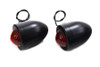 Wyatt Gatling #73151 - Black Bullet Marker Lamp Red Single Filament