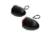 Wyatt Gatling #73151 - Black Bullet Marker Lamp Red Single Filament