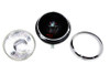 V-Twin - Black 7 inch K Headlamp with Chrome Rim