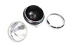 V-Twin - Black 7 inch K Headlamp with Chrome Rim