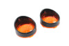 V-Twin #77171B - Deuce Style Turn Signal Set Amber