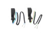 Wyatt Gatling #L22-64M7GBSQE - Black Teardrop Shaped LED Turn Signal Set with Smoked Lens