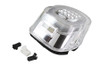 V-Twin #78473C - Chrome Lens Tail Lamp with LED Turn Signals